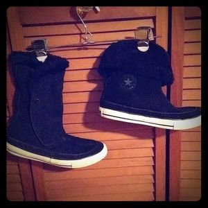 Converse fuzzy fold down boot
